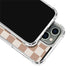 Neutral Checkered iPhone 15 Pro Clear Case